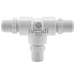 Kit Adaptador Conector PVC Tee 1/2" Torneira Monocomando