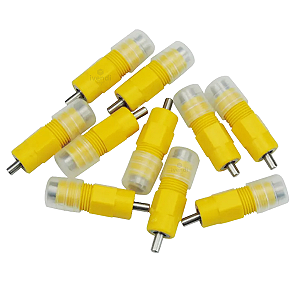 Niple Bebedouro Automatico Aves Aviario Amarelo