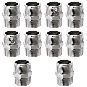 Kit 10x Nipple Metal Duplo