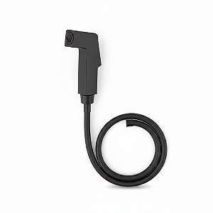 Kit Ducha Higienica Black Abs Sem registro