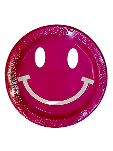 Prato importado Smile rosa pink