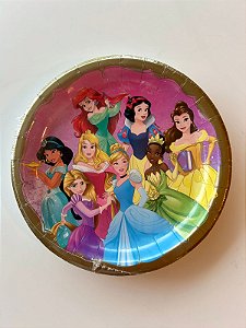 Pratos Temáticos com 18cm Princesas
