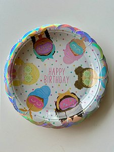 Pratos Temáticos com 18cm Spa máscaras