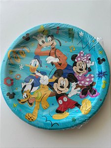 Pratos Turma do Mickey 08 unidades