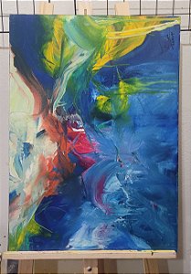 Pintura Abstrata Azul