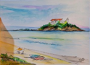 Reproduções da Aquarelas Praia do Forte de Cabo Frio