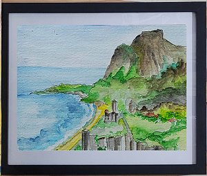 Reprodução da Aquarela São Conrado