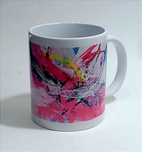 Caneca Abstrato Rosa