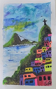Favela do Rio vista do Cristo Redentor