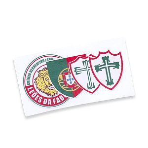 Adesivo Leões e Escudos Portuguesa