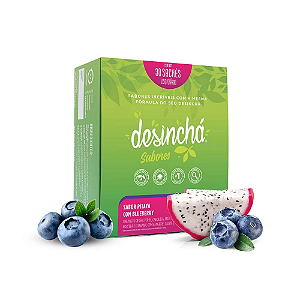 Desinchá Sabores Pitaya com Blueberry (30 Sachês) - desinchá