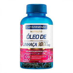 Óleo de Linhaça 1000mg 120 Capsulas - Catarinense Pharma