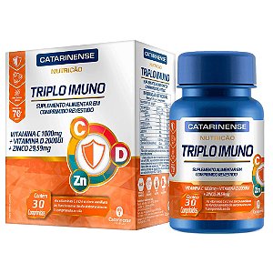 Triplo Imuno Vic C + D + Zinco 30 Capsulas - Catarinense Pharma