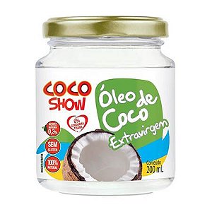 Óleo de Coco Extra Virgem Vidro 200ml - Coco Show