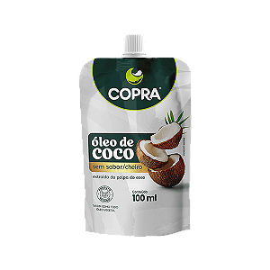 Óleo de Coco Sem Sabor Culinário Pouch 100ml - Copra