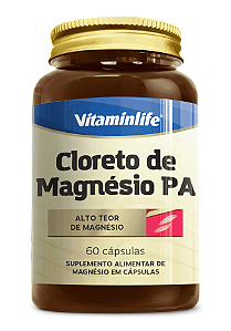 Cloreto de Magnésio PA 60 Capsulas - Vitaminlife