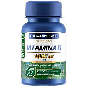 Vitamina D 1000 UI (30 cápsulas) Catarinense Pharma