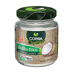 Óleo de Coco Extra Virgem Ôrganico Vidro 200ml - Copra