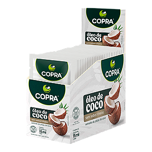 Óleo De Coco Sem Sabor Sachê (Display 40 unid. de 15ml) - Copra