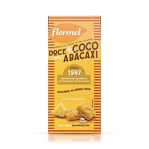 Doce de Coco c/ Abacaxi Zero (Display c/ 3 unid. 20g) - Flormel