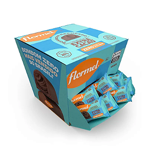 Bombom Recheio Creme Extra Cacau Zero Açúcar 18 Unidades - Flormel