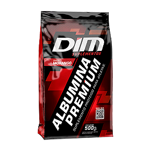 Albumina Premium - Morango (500g) Dim Suplementos