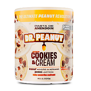 Pasta de Amendoim Gourmet 600g Cookies Cream - Dr Peanut