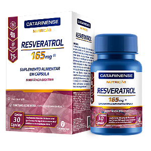 Resveratrol 165mg 30 Cápsulas - Catarinense Pharma