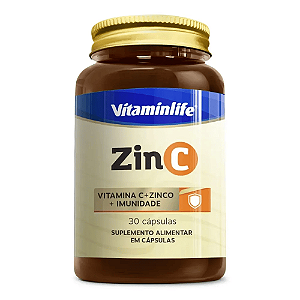 Zinco + Vitamina C 30 Cápsulas - Vitaminlife