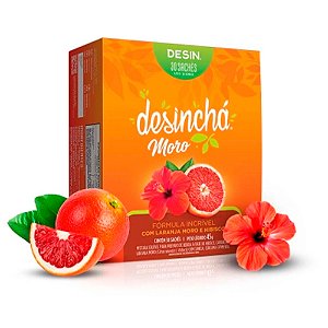 Laranja Moro e Hibísco 30 Sachês - Desinchá