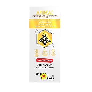 Apireal Geleia Real 30 cápsulas - Apis Flora