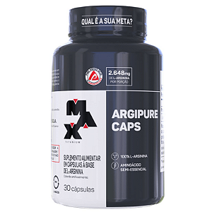 Argipure L-Arginina 30 Cápsulas - Max Titanium