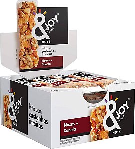 Barra &Joy Snack Regular Display 12un x 30g Nozes e Canela - Enova