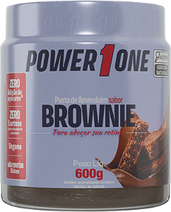 Pasta de Amendoim Sabores 600g Brownie - Power One