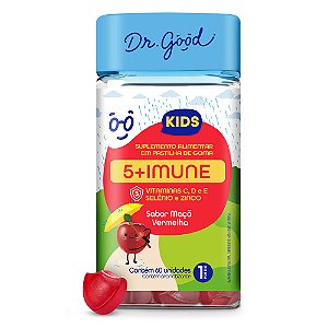 Imune Kids 60 Gomas Sabor Maçã Vermelha - Dr Good