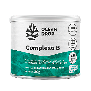 Complexo B 500mg 60 Cápsulas - Ocean Drop