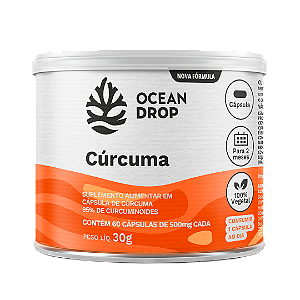 Cúrcuma 500mg 60 Cápsulas - Ocean Drop