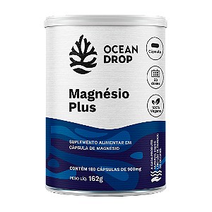 Magnésio Plus 500mg 180 Cápsulas - Ocean Drop