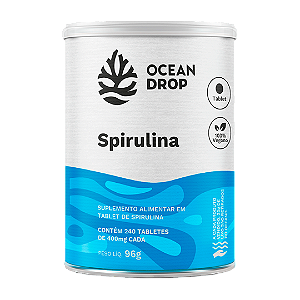 Spirulina 400mg 240 Tabletes - Ocean Drop