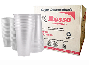 Copo Rosso Abnt 500ml Transparente para Chopp c/1.000un