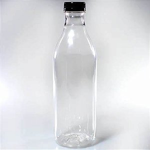 Garrafinha PET com Tampa Lacre de 1.000ml com 35un