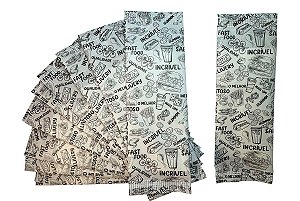 Sache de Guardanapo embalado SABOROSO medida 11x40 c/2.000 sache e 4.000guardanapos