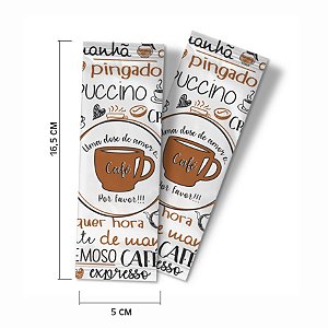 Sache de Guardanapo embalado CAFETERIA medida 11x40 c/2.000 sache e 4.000guardanapos