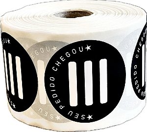 Etiqueta Redonda 5cm Pedidos Delivery c/1000