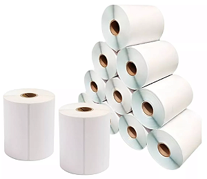 Etiqueta Retangular Branca sem impressão c/1000