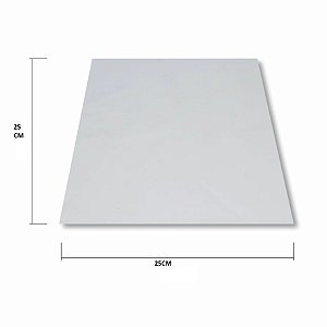 Papel Manteiga para Pizza 25x25 Branco sem impressão c/1.000un