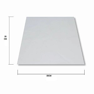 Papel Manteiga para Pizza 35x35 Branco sem impressão c/1.000un