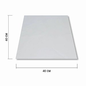 Papel Manteiga para Pizza 40x40 Branco sem impressão c/1.000un