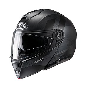 Capacete Hjc I90 Syrex Preto E Cinza 55