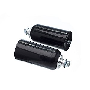 Slider Universal Bering Batente (par) Unicolor Plastic Preto